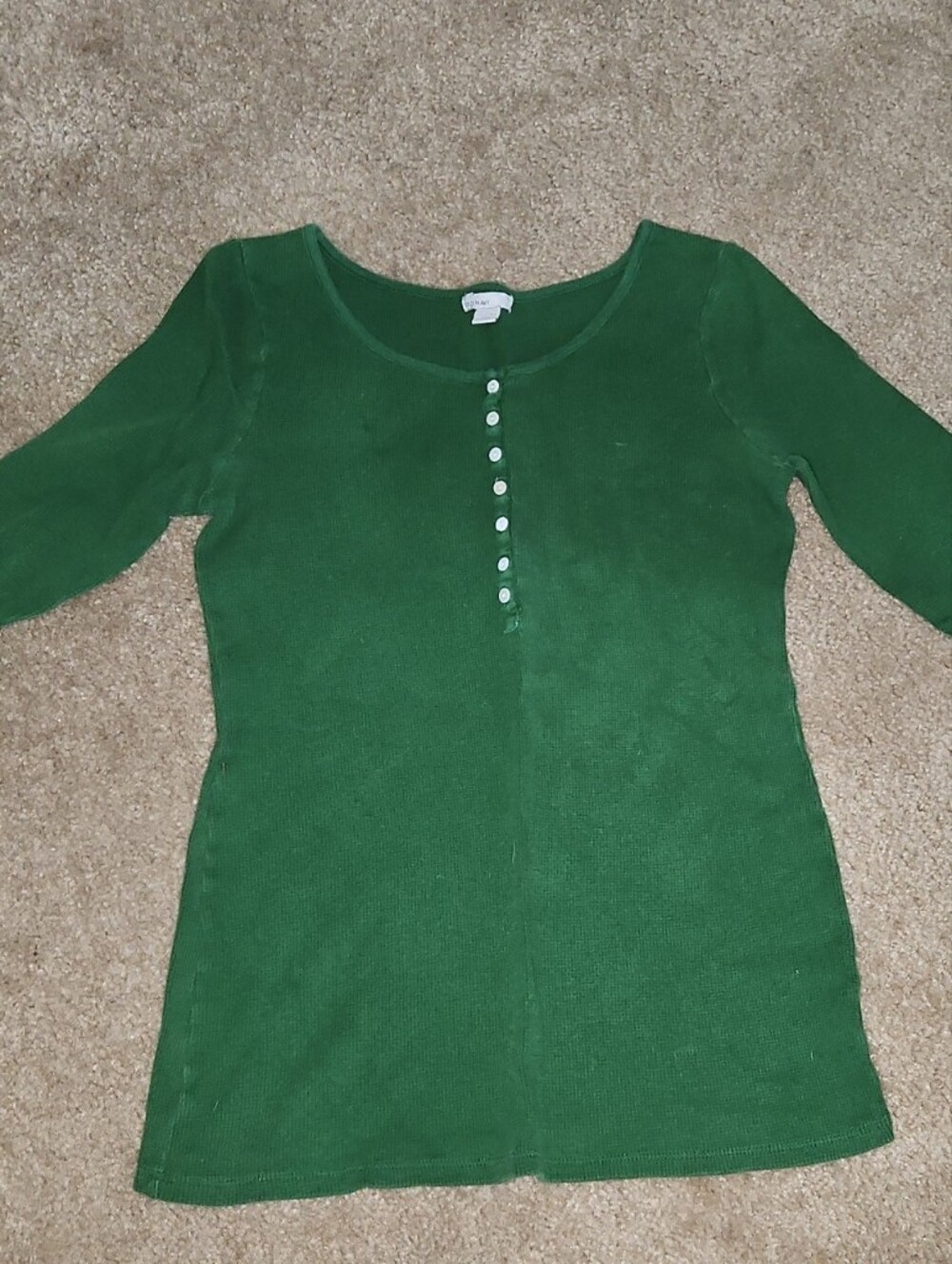 Old Navy Waffle Long Sleeve Green
